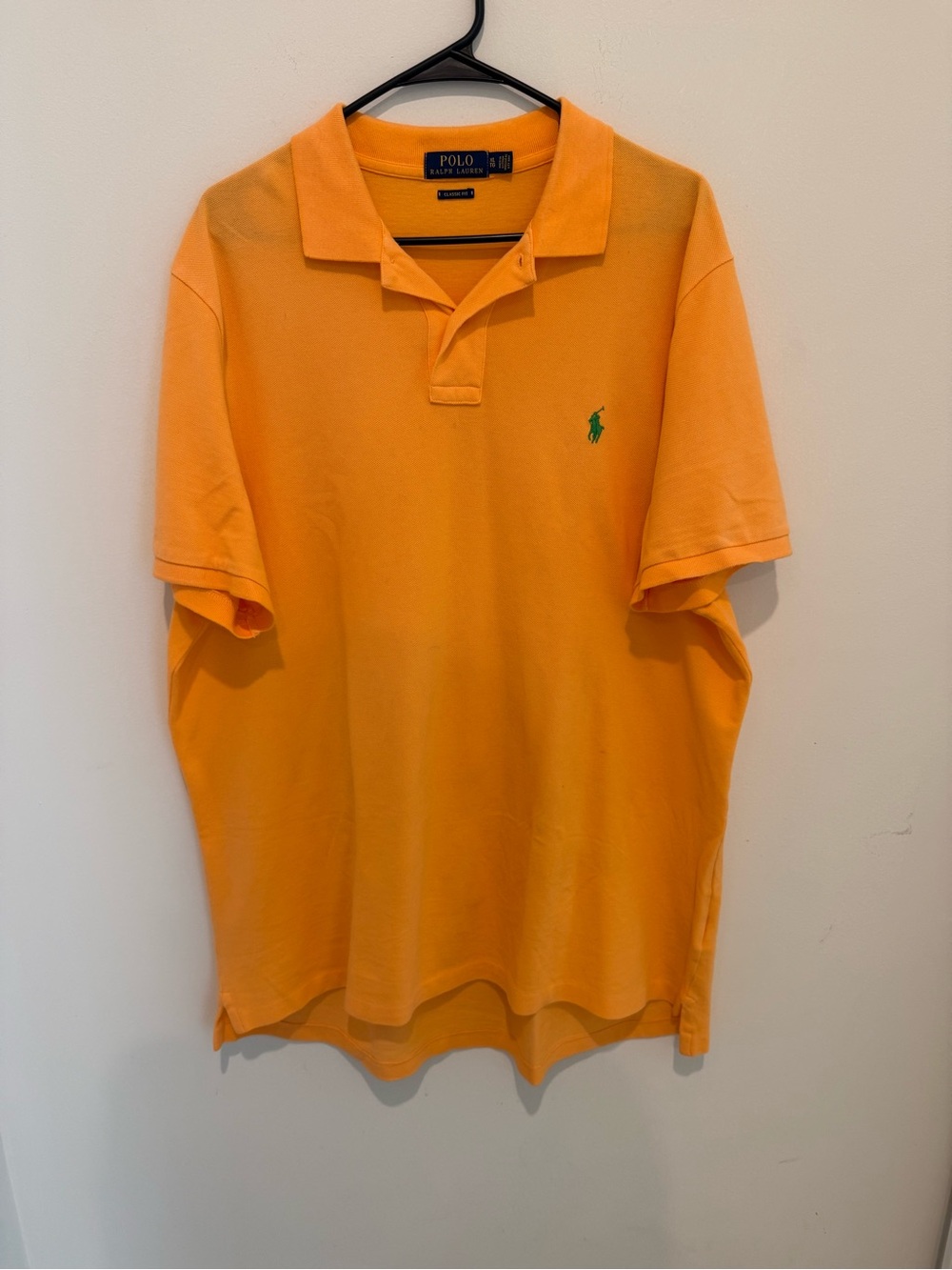 Polo by Ralph Lauren Orange Polo with Green Pony Logo